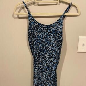 NWOT Athleta Infinity Dress in Leopard Blue